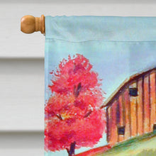 Load image into Gallery viewer, Tabby Cat in the pumpkins Flag Canvas House Size