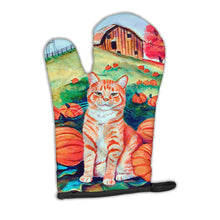 Load image into Gallery viewer, Tabby Cat in Pumpins Oven Mitt 7123OVMT