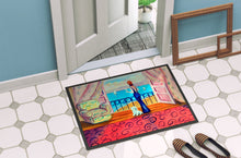 Load image into Gallery viewer, Westie with Mom and a view Indoor Outdoor Mat 18x27 Doormat