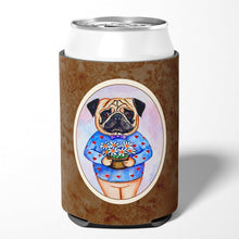 Load image into Gallery viewer, Pug Valentine's Hearts Can or Bottle Hugger 7132CC