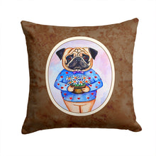 Load image into Gallery viewer, Pug Valentine's Hearts Throw Pillow - 14x14 Decorative Pillow – Art for Your Home &amp; Patio 7132PW1414