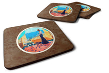 Load image into Gallery viewer, Lady with her Pug Foam Coaster  7133FC
