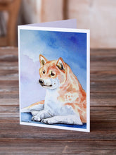Load image into Gallery viewer, Shiba Inu  Greeting Cards -  Blank Note Cards – 8-Pack of Artist-Designed Cards with Envelopes