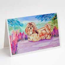 Load image into Gallery viewer, Shih Tzu Greeting Cards -  Blank Note Cards – 8-Pack of Artist-Designed Cards with Envelopes