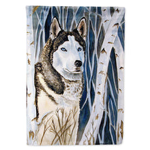 Load image into Gallery viewer, Siberian Husky Flag Canvas House Size