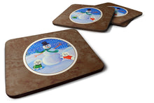Load image into Gallery viewer, Snowman Bichon Frise Foam Coaster  7145FC