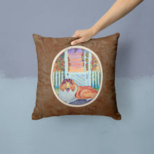 Load image into Gallery viewer, Collie Throw Pillow - 14x14 Decorative Pillow – Art for Your Home &amp; Patio 7147PW1414