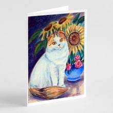 Load image into Gallery viewer, Cat  Greeting Cards -  Blank Note Cards – 8-Pack of Artist-Designed Cards with Envelopes