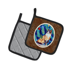 Load image into Gallery viewer, Christmas Tree Cat Pot Holders - Set of 2 Decorative Kitchen Helpers | Made in the USA 7155PTHD