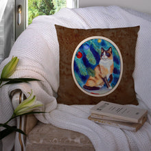 Load image into Gallery viewer, Christmas Tree Cat Throw Pillow - 14x14 Decorative Pillow – Art for Your Home &amp; Patio 7155PW1414