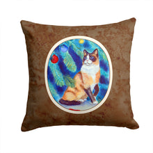 Load image into Gallery viewer, Christmas Tree Cat Throw Pillow - 14x14 Decorative Pillow – Art for Your Home &amp; Patio 7155PW1414
