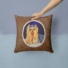 Load image into Gallery viewer, Yorkie Throw Pillow - 14x14 Decorative Pillow – Art for Your Home &amp; Patio 7157PW1414