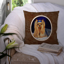 Load image into Gallery viewer, Yorkie Throw Pillow - 14x14 Decorative Pillow – Art for Your Home &amp; Patio 7157PW1414