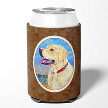 Load image into Gallery viewer, Yellow Labrador at the Beach Can or Bottle Hugger 7158CC