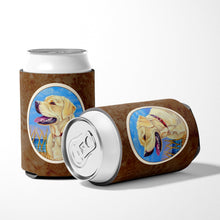 Load image into Gallery viewer, Yellow Labrador at the Beach Can or Bottle Hugger 7158CC