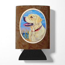 Load image into Gallery viewer, Yellow Labrador at the Beach Can or Bottle Hugger 7158CC
