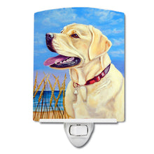 Load image into Gallery viewer, Yellow Labrador at the Beach Ceramic Night Light 7158CNL