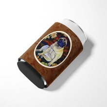 Load image into Gallery viewer, Fawn Pug in Fall Leaves Can or Bottle Hugger 7160CC