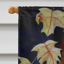 Load image into Gallery viewer, Old Fawn Pug in fall Flag Canvas House Size