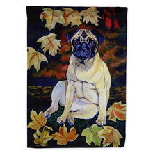 Load image into Gallery viewer, Old Fawn Pug in fall Flag Canvas House Size