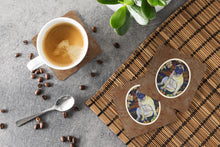 Load image into Gallery viewer, Fawn Pug in Fall Leaves Foam Coaster  7160FC