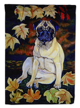 Load image into Gallery viewer, Old Fawn Pug in fall Garden Flag – Decorative Outdoor Yard Flag