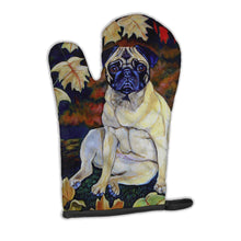Load image into Gallery viewer, Fawn Pug in Fall Leaves Oven Mitt 7160OVMT
