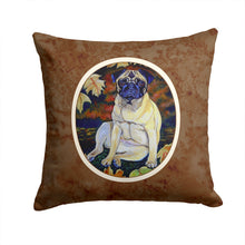 Load image into Gallery viewer, Fawn Pug in Fall Leaves Throw Pillow - 14x14 Decorative Pillow – Art for Your Home &amp; Patio 7160PW1414
