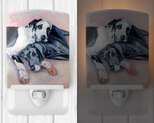 Load image into Gallery viewer, Black and Harlequin Great Dane Ceramic Night Light 7164CNL