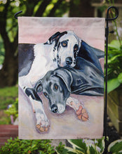 Load image into Gallery viewer, Harlequin and Bule Natural Great Danes Garden Flag – Decorative Outdoor Yard Flag