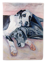 Load image into Gallery viewer, Harlequin and Bule Natural Great Danes Garden Flag – Decorative Outdoor Yard Flag