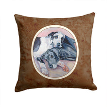 Load image into Gallery viewer, Black and Harlequin Great Dane Throw Pillow - 14x14 Decorative Pillow – Art for Your Home &amp; Patio 7164PW1414