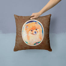 Load image into Gallery viewer, Pomeranian Throw Pillow - 14x14 Decorative Pillow – Art for Your Home &amp; Patio 7165PW1414