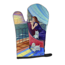 Load image into Gallery viewer, Lady with her Westie Oven Mitt 7167OVMT