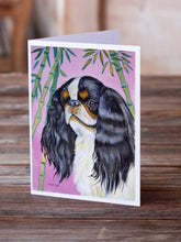Load image into Gallery viewer, English Toy Spaniel  Greeting Cards -  Blank Note Cards – 8-Pack of Artist-Designed Cards with Envelopes