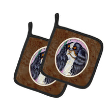 Load image into Gallery viewer, English Toy Spaniel Pot Holders - Set of 2 Decorative Kitchen Helpers | Made in the USA 7170PTHD