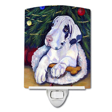 Load image into Gallery viewer, Christmas Tree with Harlequin Great Dane Ceramic Night Light 7172CNL