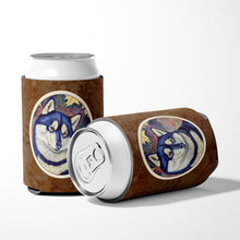 Load image into Gallery viewer, Fall Leaves Siberian Husky Can or Bottle Hugger 7173CC