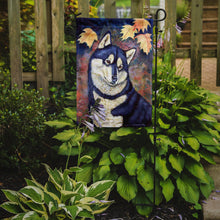 Load image into Gallery viewer, Fall Leaves Siberian Husky Garden Flag – Decorative Outdoor Yard Flag