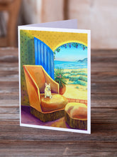 Load image into Gallery viewer, French Bulldog My Chair  Greeting Cards -  Blank Note Cards – 8-Pack of Artist-Designed Cards with Envelopes