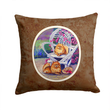 Load image into Gallery viewer, Red Pomeranians Throw Pillow - 14x14 Decorative Pillow – Art for Your Home &amp; Patio 7176PW1414