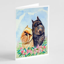 Load image into Gallery viewer, Brussels Griffon  Greeting Cards -  Blank Note Cards – 8-Pack of Artist-Designed Cards with Envelopes