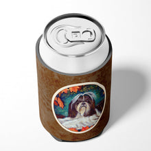Load image into Gallery viewer, Autumn Leaves Shih Tzu Can or Bottle Hugger 7182CC