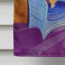 Load image into Gallery viewer, Pembroke Corgi room with a view Flag Canvas House Size