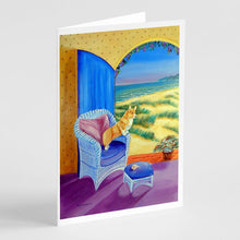Load image into Gallery viewer, Corgi  Greeting Cards -  Blank Note Cards – 8-Pack of Artist-Designed Cards with Envelopes
