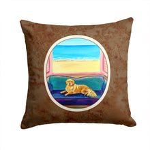 Load image into Gallery viewer, Golden Retriever Couch Sitting Throw Pillow - 14x14 Decorative Pillow – Art for Your Home &amp; Patio 7188PW1414