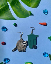Load image into Gallery viewer, Trash Panda Acrylic Earrings