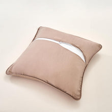 Load image into Gallery viewer, DaDa Bedding Set of 2-Pieces Sandy Beige Taupe Square Cushion Throw Pillow Covers, 18" x 18" (JHW-585)