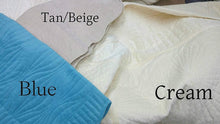 Load image into Gallery viewer, Tache Super Soft Cream Scalloped Coral Reef Quilted Fleece Bedspread Set (DXJ109013-3)