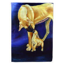 Load image into Gallery viewer, Natural Fawn Great Dane with Puppy Flag Canvas House Size